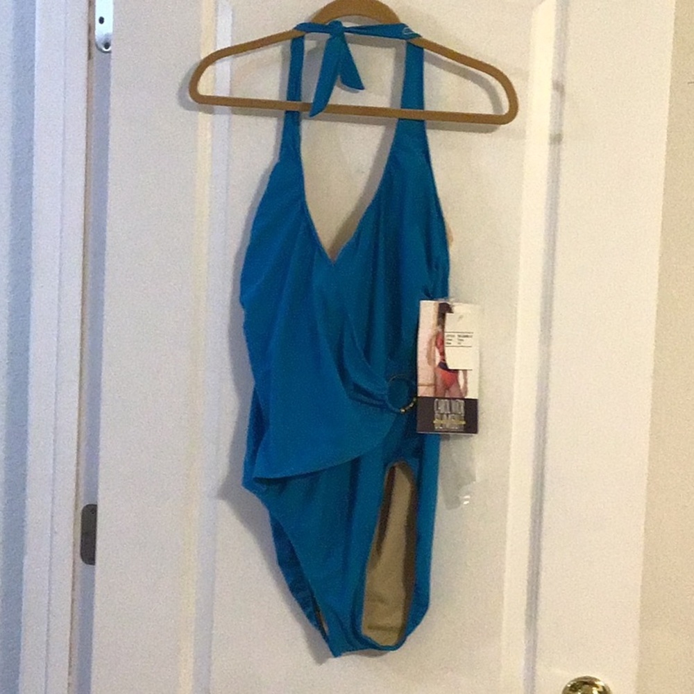 Carol Wior One Piece Swimsuit size 16 NWT